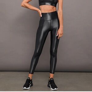 Carbon38 Black Full-length Takara Shine High-Waist Leggings